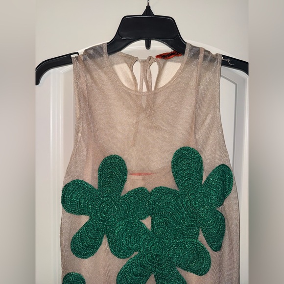 Anthropologie x Simon Miller Hibiscus Crochet Midi Dress Green Sz small - Picture 5 of 11